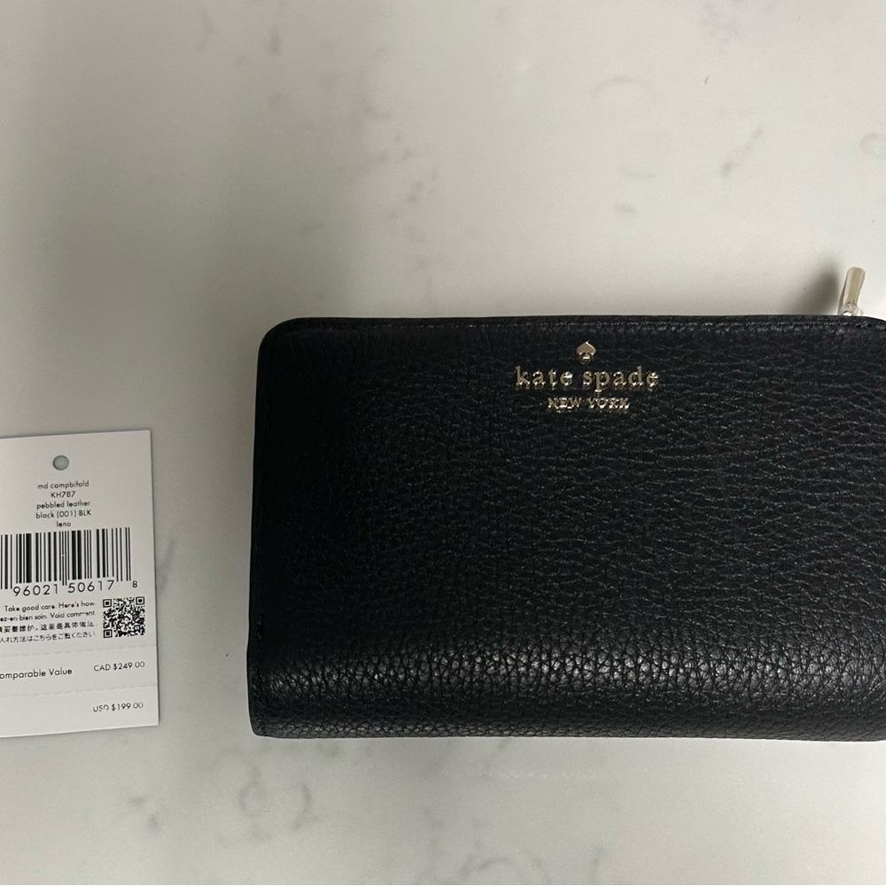 Kate Spade Black Leather Wallet